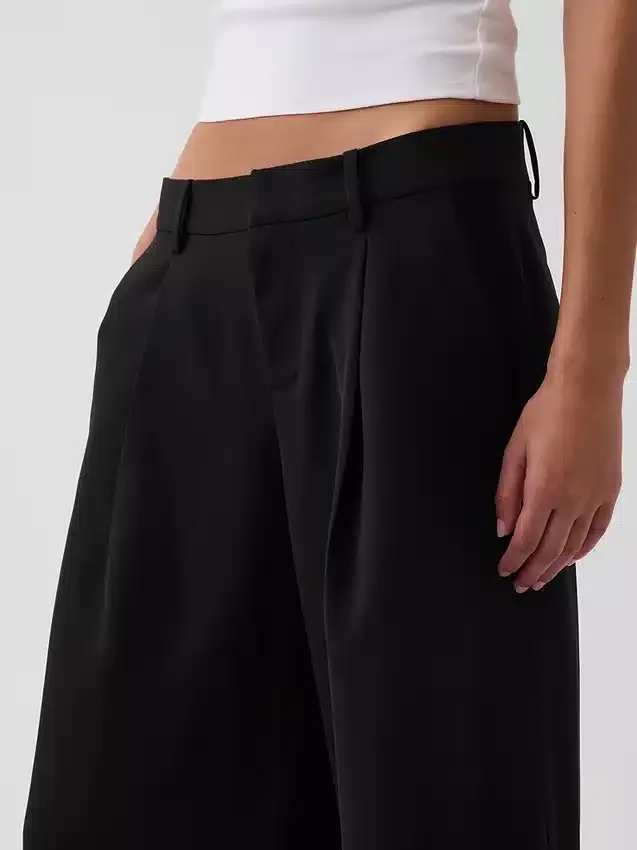 Low Rise Trouser Culotte Pants