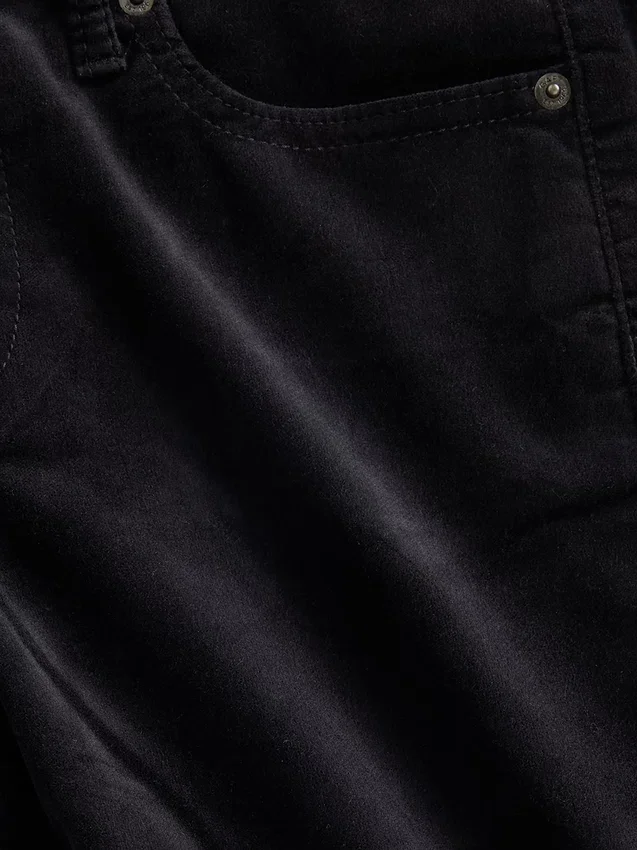 Low Rise Velvet '90S Slim Straight Pants