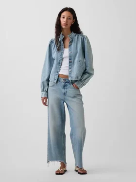 Low Slung Relaxed Crop Jeans
