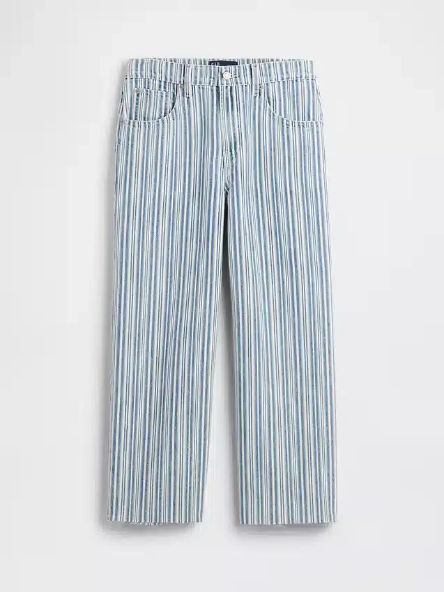 Low Slung Relaxed Crop Jeans