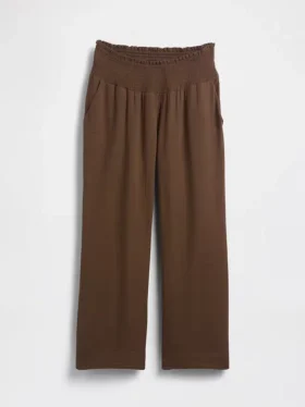 Maternity Cotton Gauze Full Panel Pants