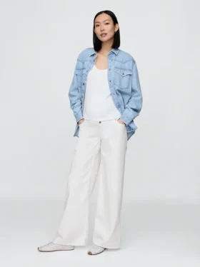 Maternity Ultrasoft Full-Panel Baggy Jeans