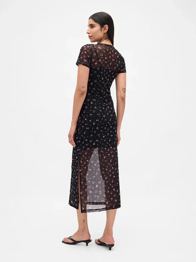 Mesh Maxi Dress