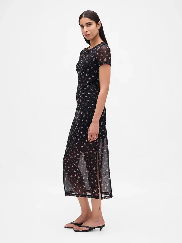 Mesh Maxi Dress