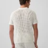 Mesh Polo Sweater