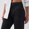 Mid Rise Barrel Utility Ankle Pants