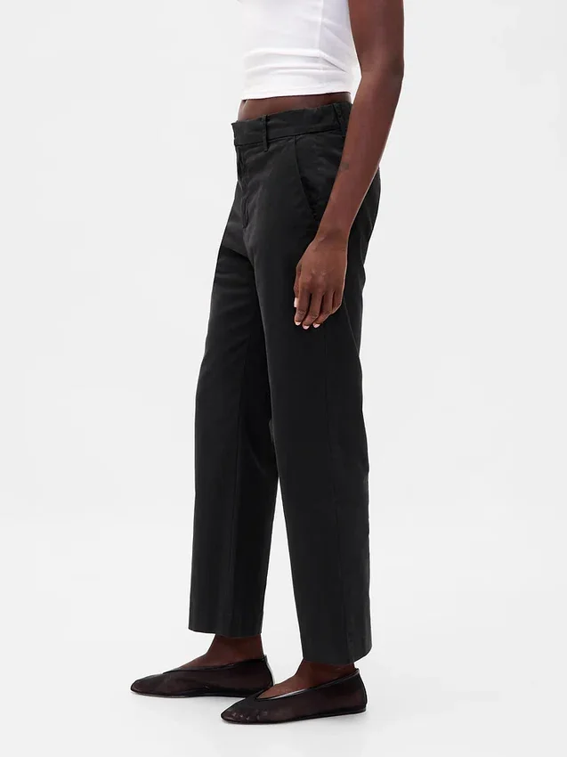 Mid Rise Khakis