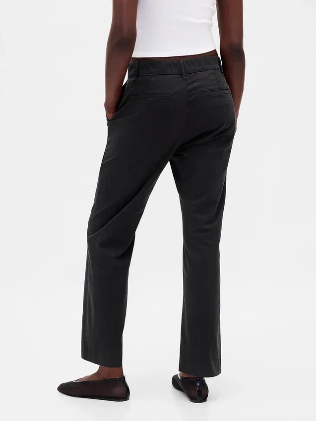 Mid Rise Khakis