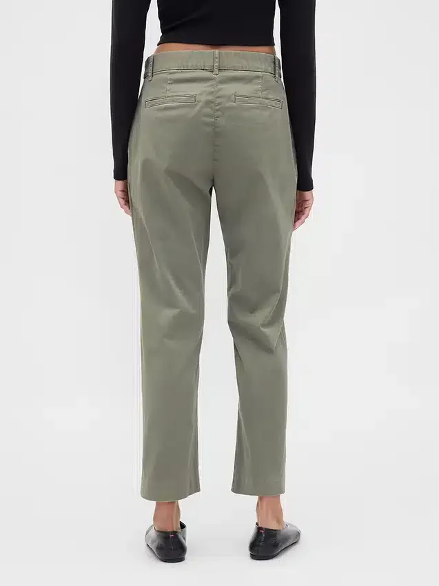 Mid Rise Khakis