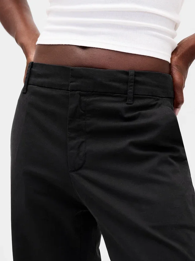 Mid Rise Khakis