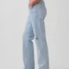 Mid Rise Relaxed Straight Jeans