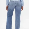 Mid Rise Relaxed Straight Jeans