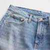 Mid Rise Relaxed Straight Jeans