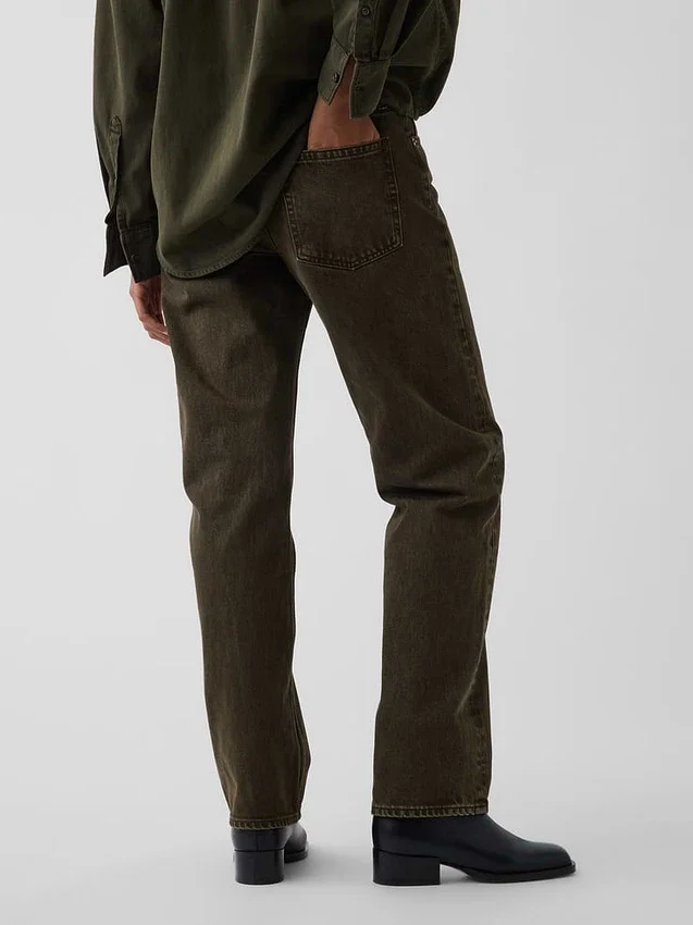 Mid Rise Straight Taper Jeans