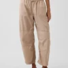 Mid Rise Twill Easy Barrel Utility Pants