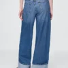 Mid Rise Ultrasoft Cuffed Baggy Jeans