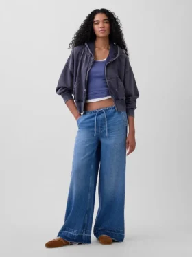 Mid Rise Ultrasoft Easy Baggy Jeans