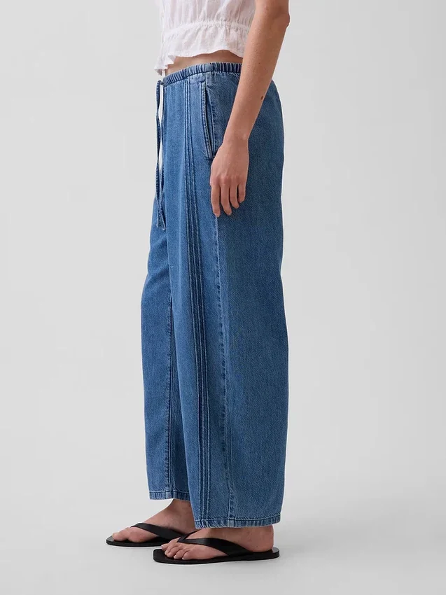 Mid Rise Ultrasoft Easy Barrel Jeans