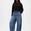 Mid Rise Ultrasoft Easy Horseshoe Jeans