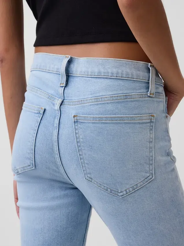 Mid Rise Vintage Slim Jeans