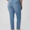 Mid Rise Vintage Slim Split-Hem Jeans