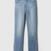 Mid Rise Vintage Slim Split-Hem Jeans