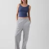 Mini Rib Lace-Trim Pj Tank Top
