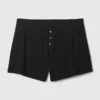 Mini Rib Relaxed Pj Shorts