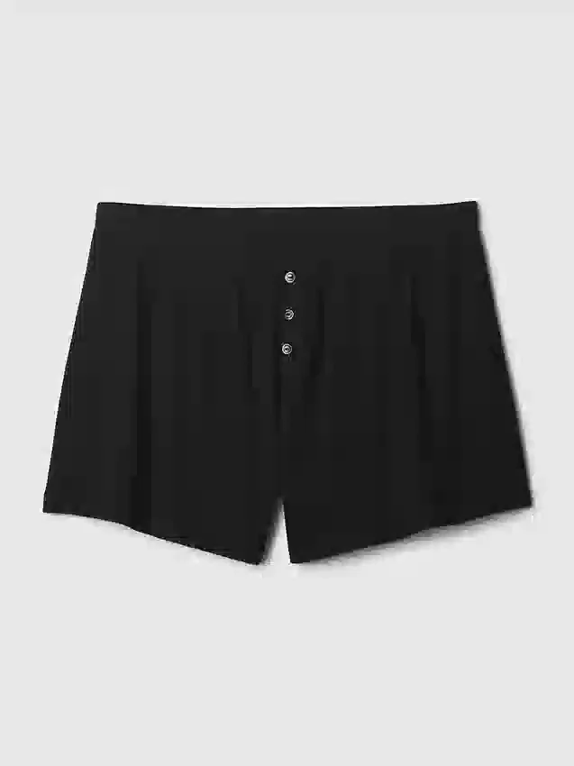 Mini Rib Relaxed Pj Shorts