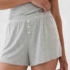Mini Rib Relaxed Pj Shorts