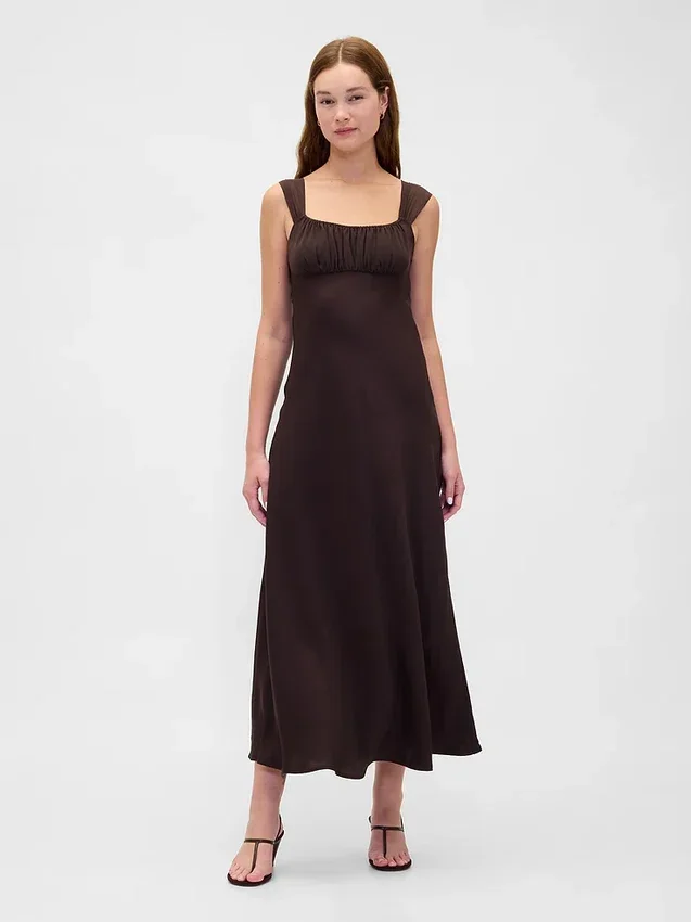 Mixed Media Maxi Dress