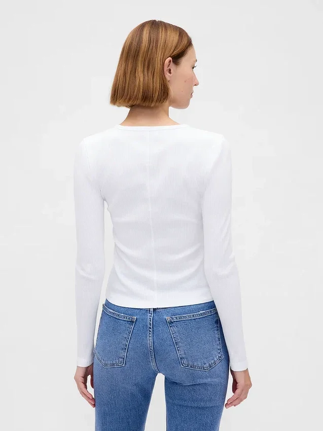 Modern Compact Rib Crop T-Shirt