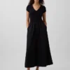 Modern Mixed Media Maxi Dress