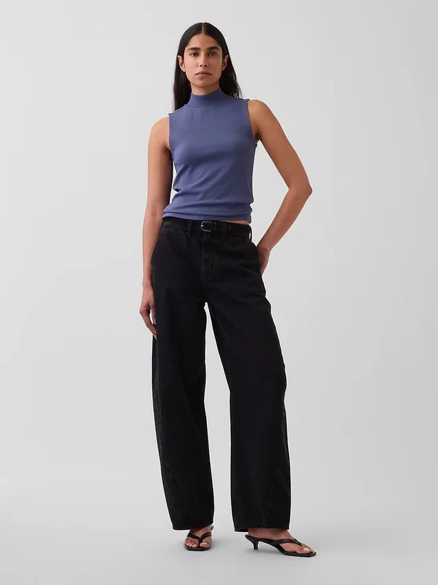 Modern Mockneck Tank Top