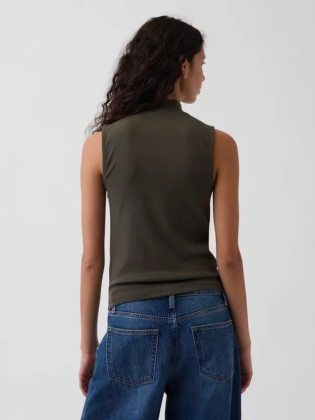 Modern Mockneck Tank Top