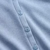 Modern Rib Button-Front Crew T-Shirt