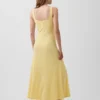 Modern Rib Square-Neck Maxi Dress