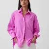 Organic Cotton Poplin Big Shirt