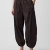 Organic Cotton Poplin Easy Baggy Joggers