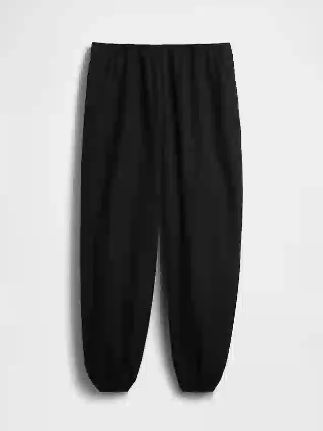 Organic Cotton Poplin Easy Baggy Joggers
