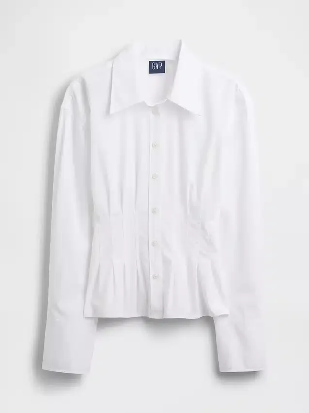 Organic Cotton Poplin Fitted Shirt