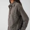 Organic Cotton Poplin Oversized Crop Shirt