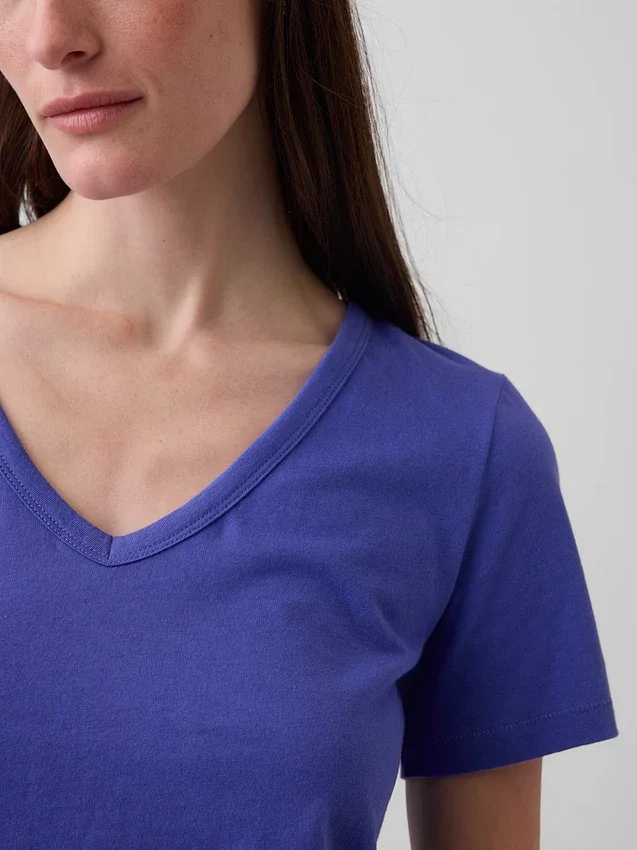 Organic Cotton Vintagesoft V-Neck T-Shirt
