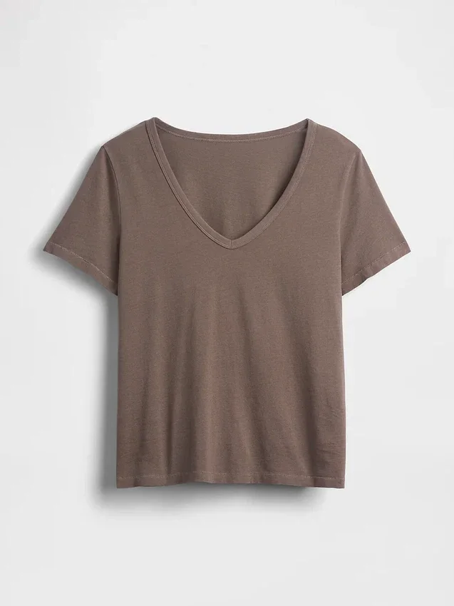 Organic Cotton Vintagesoft V-Neck T-Shirt