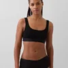 Organic Stretch Cotton Gap Logo Bralette