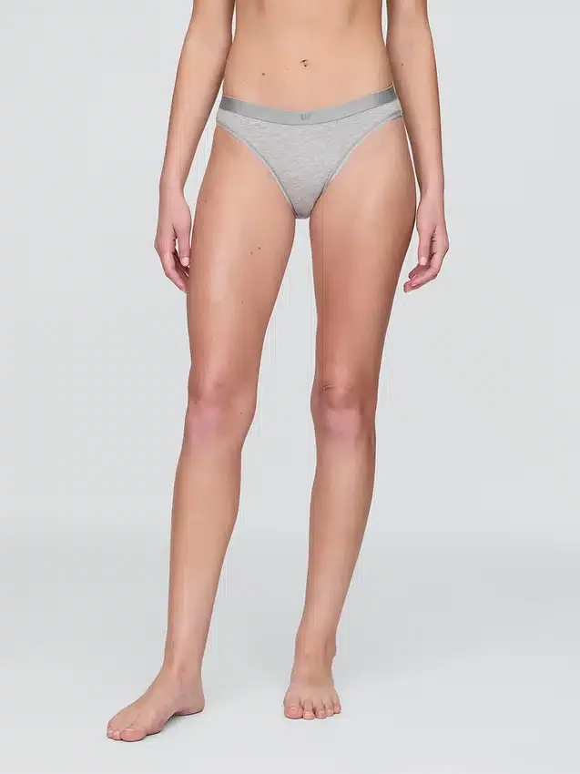 Organic Stretch Cotton Logo Bikini