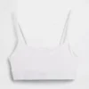 Organic Stretch Cotton Logo Bralette