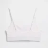 Organic Stretch Cotton Logo Bralette