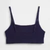 Organic Stretch Cotton Logo Bralette