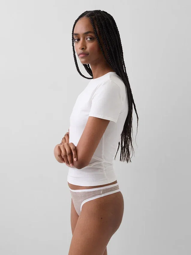 Organic Stretch Cotton Thong